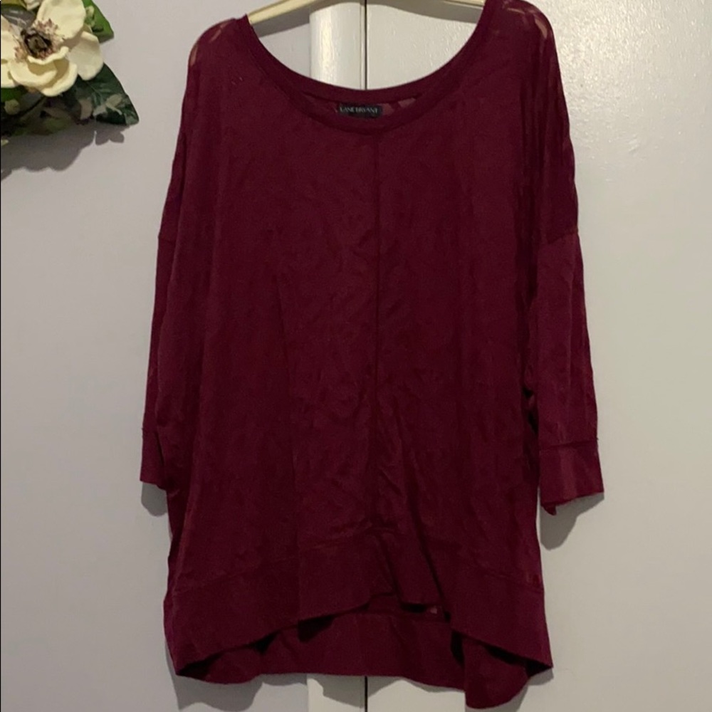 Plum Red Plus size Shirt